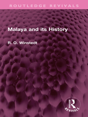 cover image of Malaya and its History